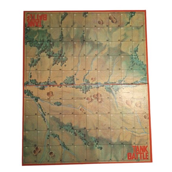 Milton Bradley Battle Tank Board Army Strategy Paper Grid 1975 Large Replacement - Picture 2 of 8